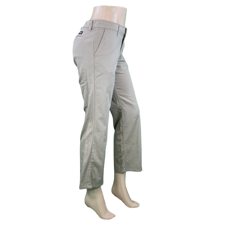 Dickies Women Petite Khaki Slim Bootcut Pants - Picture 5 of 15